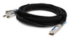 AddOn Networks ADD-QMXSCI-PDAC2M InfiniBand/fibre optic cable 78.7" (2 m) QSFP+ 4x SFP+ DAC Black, Stainless steel , ADD-QMXSCI-PDAC2M