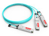 Accortec AOC-Q-2Q-100G-20M-ACC InfiniBand/fibre optic cable 787.4" (20 m) QSFP28 2x QSFP28 Aqua color , AOC-Q-2Q-100G-20M-ACC