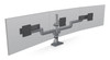HAT Design Works E5 Triple Static Pole 27" Desk White - E5G-P03SS-WHT , E5G-P03SS-WHT
