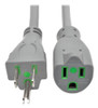 Eaton P022-015-GY-HG power cable Gray 179.9" (4.57 m) NEMA 5-15PHG NEMA 5-15R , P022-015-GY-HG