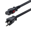 StarTech.com 6FT-LC15A-POWERCORD power cable Black 78.7" (2 m) NEMA 5-15P C13 coupler , 6FT-LC15A-POWERCORD