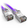 Accortec C6ASMB-P1-ACC networking cable Purple 12" (0.305 m) Cat6a U/FTP (STP) , C6ASMB-P1-ACC