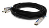 AddOn Networks ADD-QDESEX-PDAC5M InfiniBand/fibre optic cable 196.9" (5 m) QSFP+ 4x SFP+ DAC Black, Stainless steel , ADD-QDESEX-PDAC5M