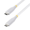 StarTech.com CC18IN40GUSB4TPW USB cable USB4 Gen 3x2 17.7" (0.45 m) USB C 40 Gbit/s 240 W White , CC18IN40GUSB4TPW