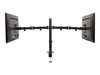 DMRS-2 |HAT DESIGN WORKS , ERGOTECH DUAL ARTICULATING CLAMP MOUNT FOR TWO DISPLAYS 17-32 INCHES UP TO 17.6 LBS PER MONITOR. TILT 45 DEGREES, SWIVEL LEFT TO RIGHT 180 DEGREES, ROTATE 90 DEGREES. VESA 75X75, 100 - DMRS-2