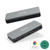 UD-MSTHDC |Plugable USB-C Dual Monitor Docking Station, Certified Works with Chromebook, 60W Charging - UD-MSTHDC