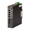 LIE402A |Black Box LIE402A 4-Port Gigabit PoE++ Industrial Switch with 2× SFP