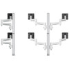 AWMS-6-46275-H-S |Atdec Atdec hex mount solution, compatible with flat displays up to 26.5 lbs. & curved displays up to 22 lbs. & 32in, silver - AWMS-6-46275-H-S