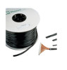 SE50P-CR0 , Panduit SE50P-CR0 Braided Expandable Sleeving, 0.50" Diameter, Black PET, 100 ft. Reel