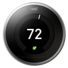 T3007ES , Google Nest Learning Thermostat, 3rd Generation, Stainless Steel - T3007ES