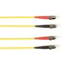 FOCMRSM-015M-STST-YL , Black Box FOCMRSM-015M-STST-YL fiber optic Cable 590.6" (15 m) ST OFNR OS2 Yellow