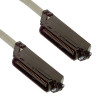 90-06MM-25 , Weltron 25ft M/M 90° Cat3 networking Cable Gray 295.3" (7.5 m) - 90-06MM-25