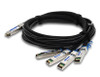 CAB-Q-4S-100G-2-5M-AO , AddOn Networks CAB-Q-4S-100G-2-5M-AO InfiniBand/fibre optic Cable 98.4" (2.5 m) QSFP28 4x SFP28 Black, Metallic