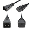 ADD-C202C19C14G3FBK , AddOn Networks ADD-C202C19C14G3FBK Power Cable Black 35.4" (0.9 m) IEC C20 IEC C19