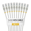 N6PAT9INGRS10PK , StarTech.com N6PAT9INGRS10PK networking Cable Gray 8.98" (0.228 m) Cat6 U/UTP (UTP)