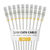 N6PAT1GRS10PK , StarTech.com N6PAT1GRS10PK networking Cable Gray 12" (0.305 m) Cat6 U/UTP (UTP)