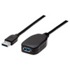 150712 , Manhattan 150712 USB Cable USB 3.2 Gen 1 (3.1 Gen 1) 196.9" (5 m) USB A 5 Gbit/s Black