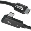 TBT4-240W-80CMR , Plugable Technologies TBT4-240W-80CMR Thunderbolt Cable 31.5" (0.8 m) 40 Gbit/s Black