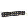 C6AFP70S-48 , Black Box C6AFP70S-48 CAT6A Staggered Feed-Through Patch Panel, Shielded, 48-Port, 2U