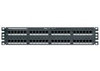 NK6PPG48Y , Panduit NK6PPG48Y NetKey Category 6 Flat Punchdown Patch Panel, 48-Port, 2U, Black