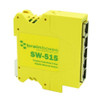 SW-515 , Brainboxes SW-515 network switch Unmanaged L2 Gigabit Ethernet (10/100/1000) DIN rail Yellow