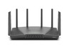 RT6600AX , Synology RT6600ax Router WiFi6 1xWAN 3xGbE 1x2.5Gb Wireless router Tri-band (2.4 GHz / 5 GHz / 5 GHz) Black