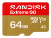 SDSQXGN-064G-GN6MN , SanDisk Extreme GO 64GB microSDXC UHS-I Memory Card - SDSQXGN-064G-GN6MN