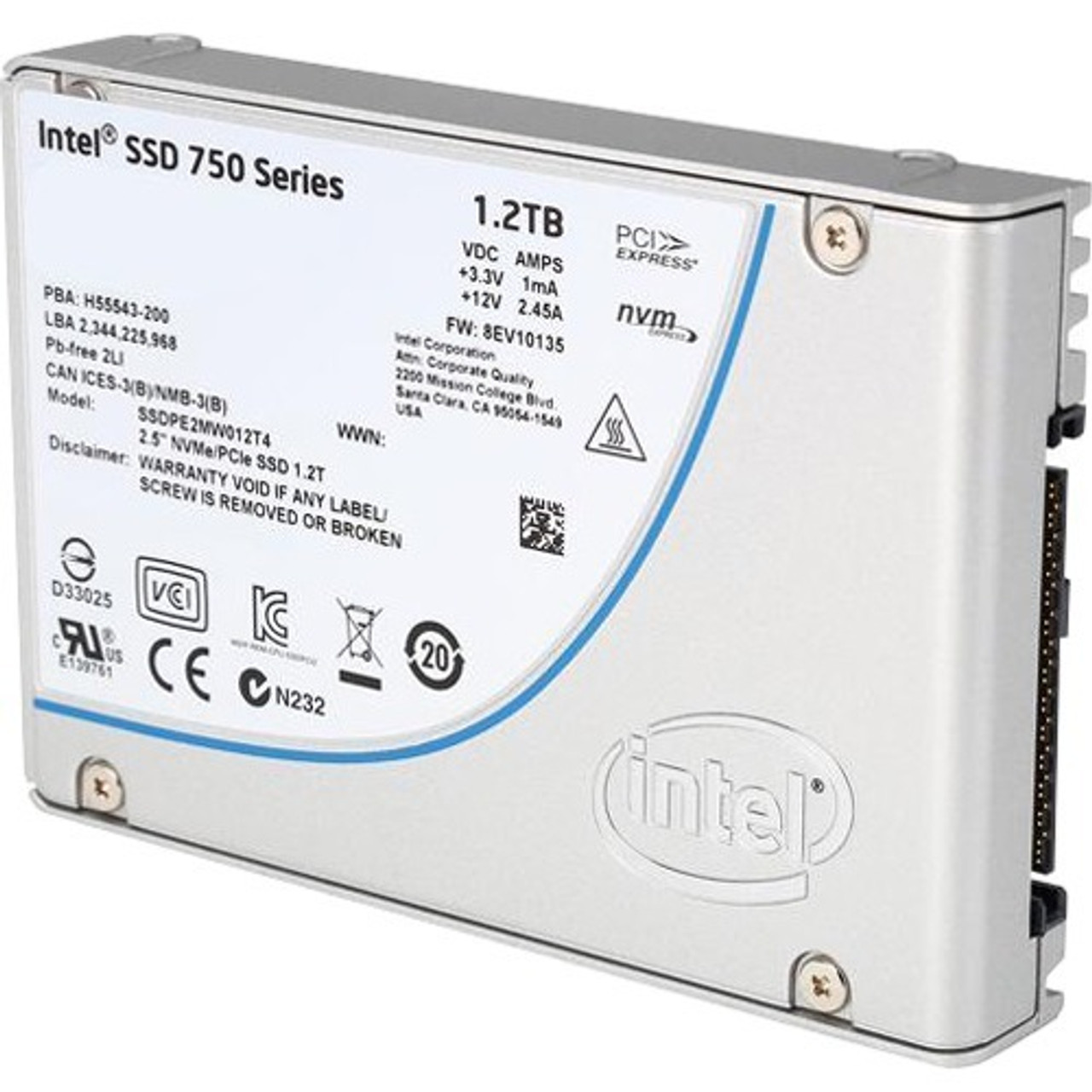 Intel SSDPE2MW012T4X1
