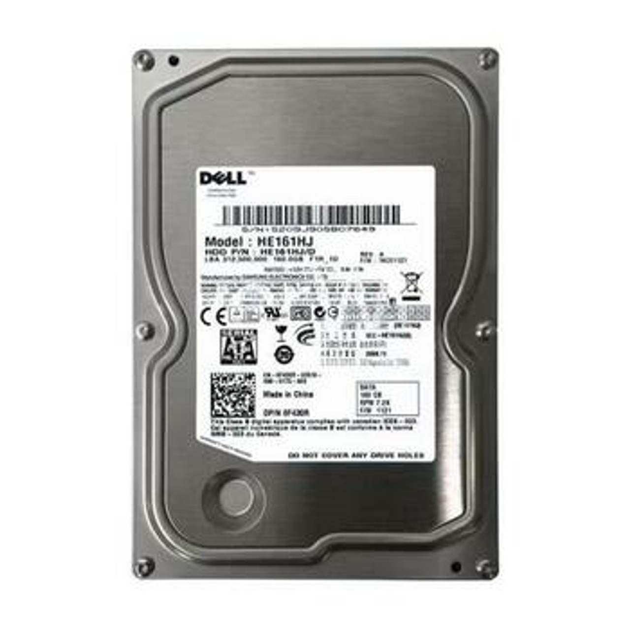 0F430R Dell 160GB 7200RPM SATA 3.0 Gbps 3.5 8MB Cache Hard Drive