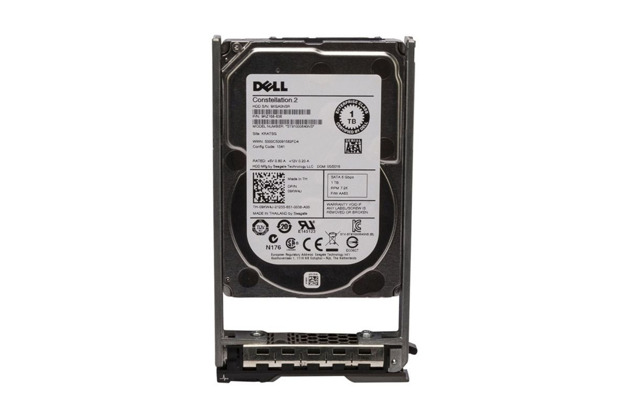 DELL 9KW4J 1tb 7200rpm Sata-6gbps 64mb Buffer 2.5inch Low Profile(1.0inch) Hard Disk Drive With Tray