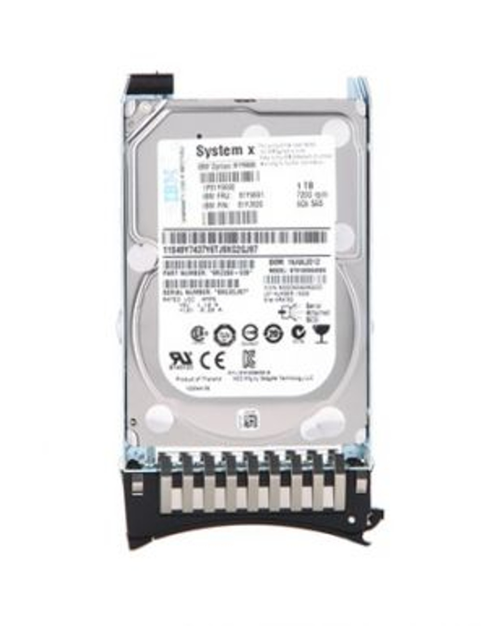 00AJ143 IBM 1TB 7200RPM SATA 6.0 Gbps 2.5 64MB Cache Hot Swap Hard Drive