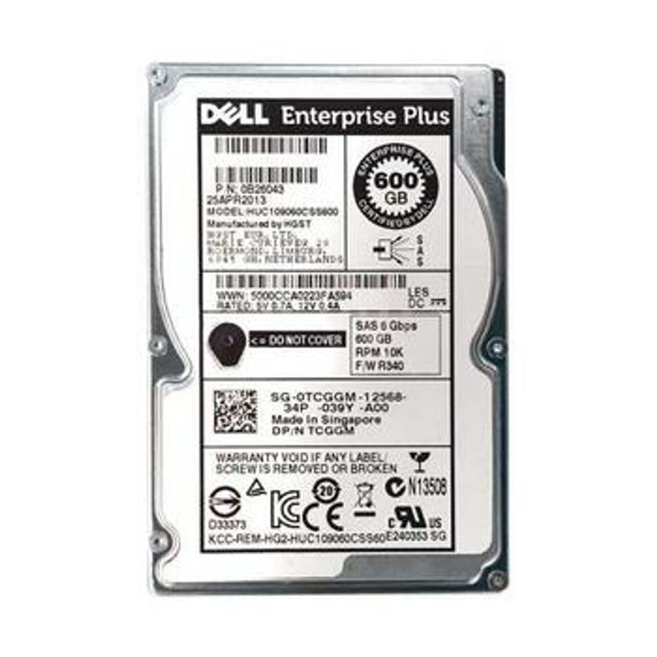 0B26043 Hitachi 600GB 10000RPM SAS 6.0 Gbps 2.5 64MB Cache Ultrastar Hard Drive