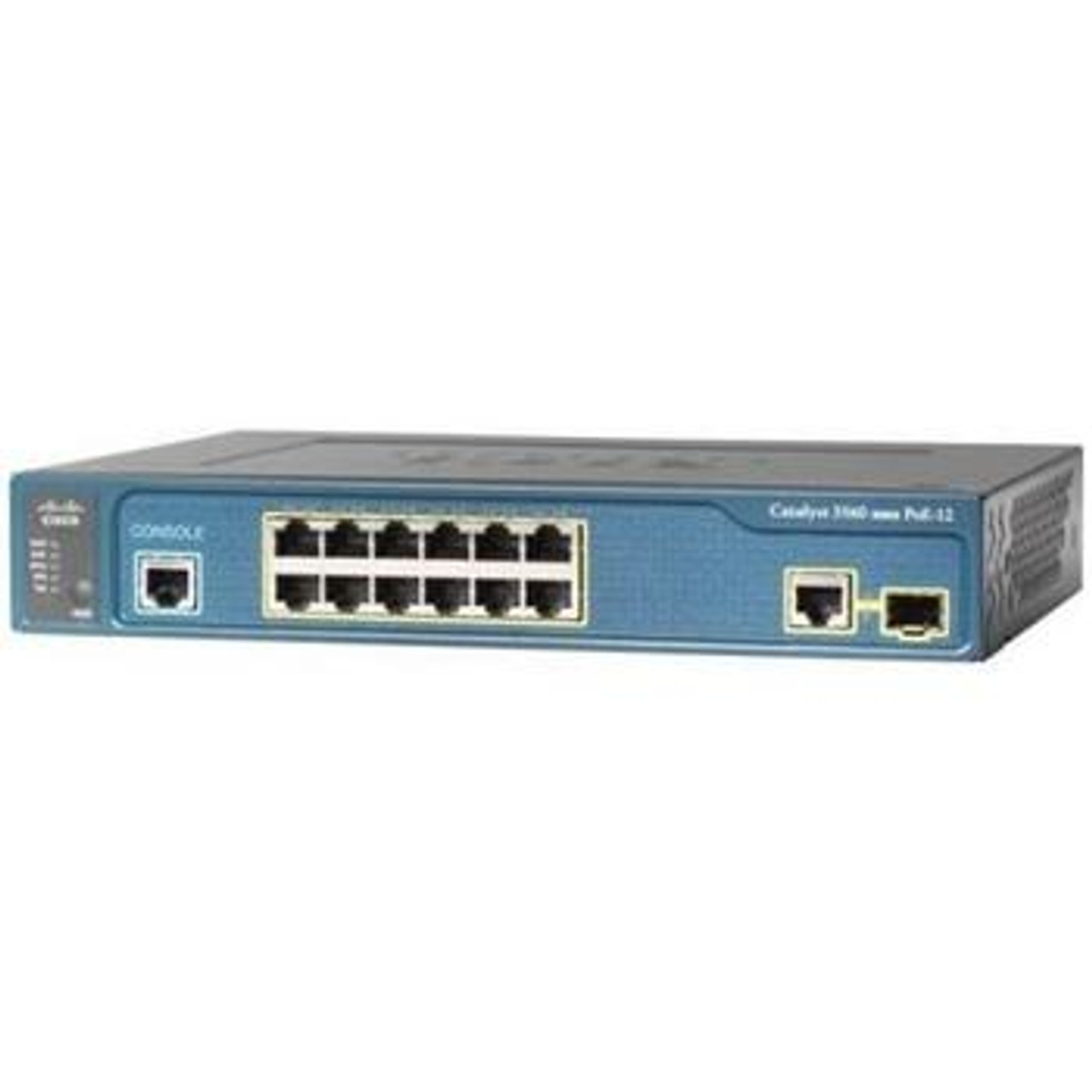 WS-C3560-12PC-S Cisco 12 Ethernet 10/100 Ports and 1 Dual-Purpose 10/100/1000 and SFP Port Catalyst Switch