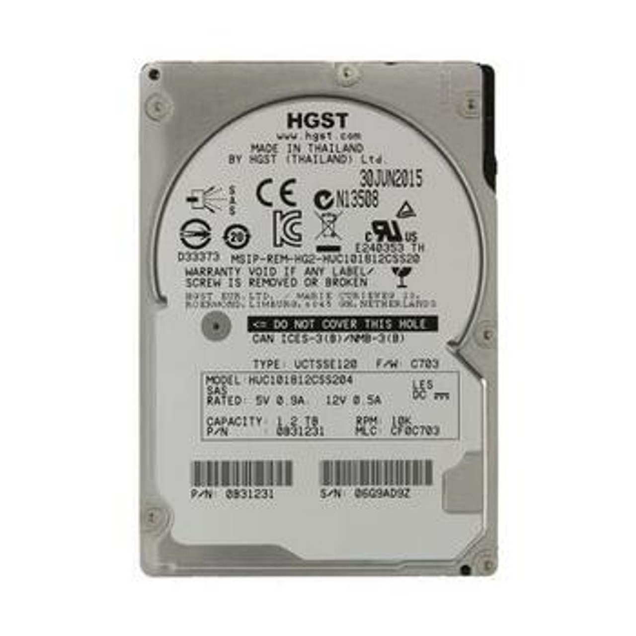0B31231 Hitachi 1TB 10000RPM SAS 12.0 Gbps 2.5 128MB Cache Ultrastar Hard Drive 0B31231 Hitachi 1TB 10000RPM SAS 12.0 Gbps 2.5 128MB Cache Ultrastar Hard Drive