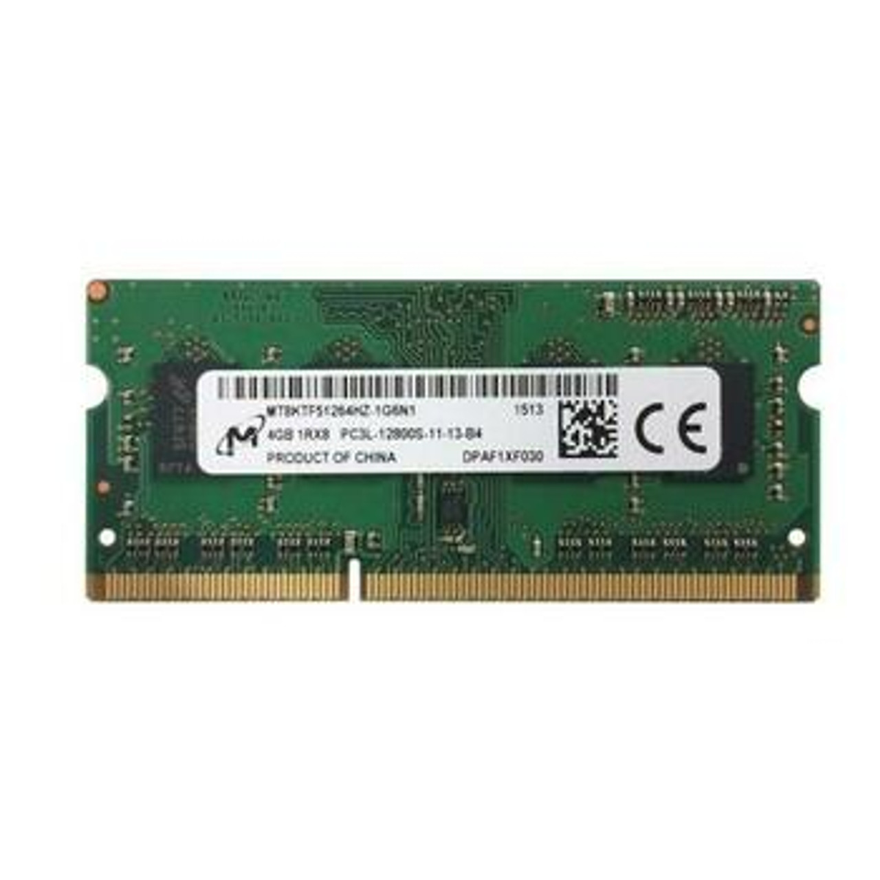 MT8KTF51264HZ-1G6N1 Micron 4GB DDR3 SoDimm Non ECC PC3-12800 1600Mhz 1Rx8 Memory