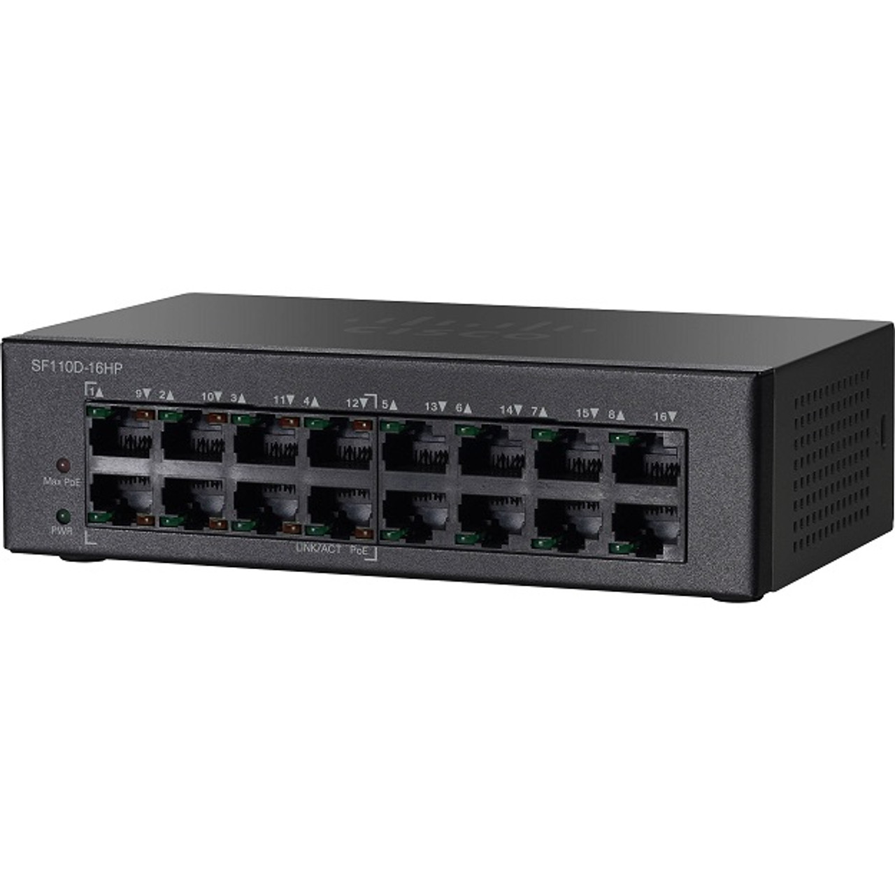 CISCO SF110D-16HP 16-port 10/100 Poe Desktop Switch