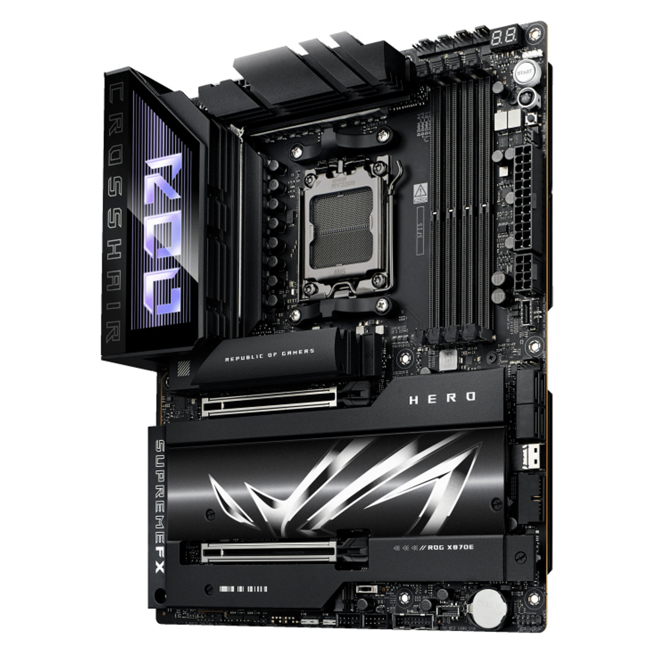 ROG CROSSHAIR X870E HERO , Asus Rog Crosshair X870E Hero DDR5 AMD AM5 ATX Motherboard