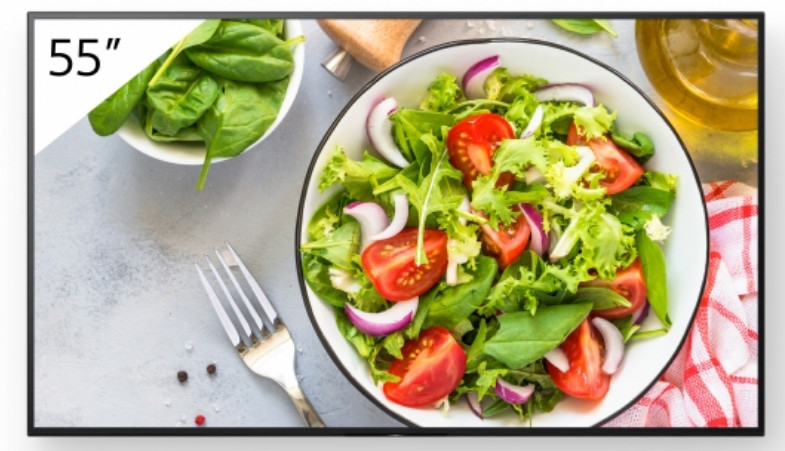 FW55BZ35L , Sony FW-55BZ35L signage display Digital signage flat panel 55" LCD Wi-Fi 550 cd/m² 4K Ultra HD Black Android 24/7