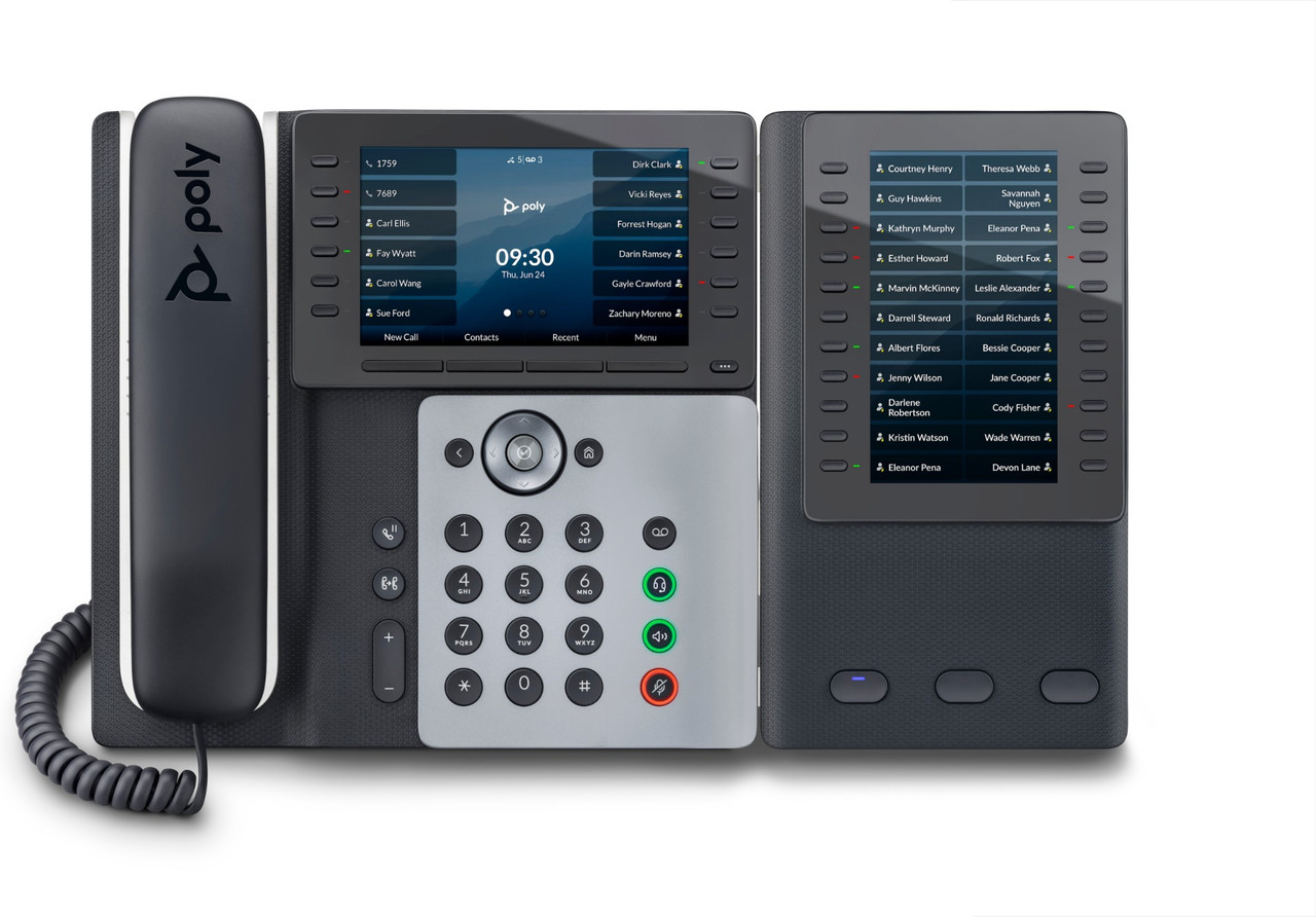 82M91AA | POLY Edge E550 IP Phone and PoE-enabled