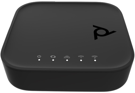 8F3H5AA | POLY ATA 402 2FXS Voice Port VoIP Adapter with Open SIP and Power Supply