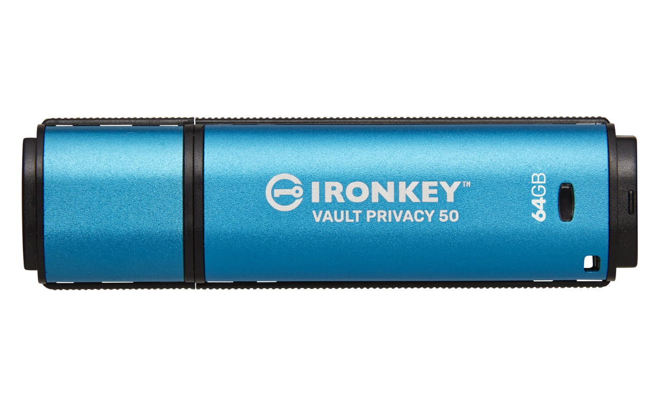IKVP50/64GB | Kingston Technology IronKey Vault Privacy 50 USB flash drive 64 GB USB Type-A 3.2 Gen 1 (3.1 Gen 1) Black, Blue