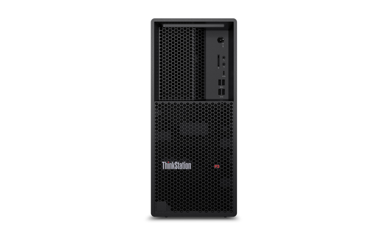 30GS002VUS | Lenovo ThinkStation P3 Intel® Core i7 i7-13700 16 GB DDR5-SDRAM 512 GB SSD NVIDIA Quadro T1000 Windows 11 Pro Tower Workstation Black