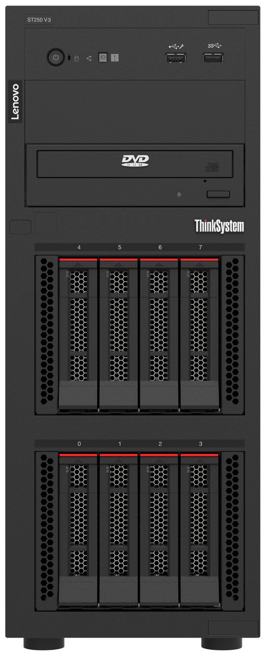 7DCEA023NA | Lenovo ThinkSystem ST250 V3 server Tower Intel Xeon E E-2434 3.4 GHz 16 GB DDR5-SDRAM 300 W
