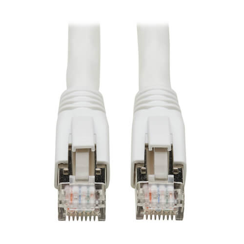 N272-F01-WH , Tripp Lite N272-F01-WH networking cable White 11.8" (0.3 m) Cat8 S/FTP (S-STP)