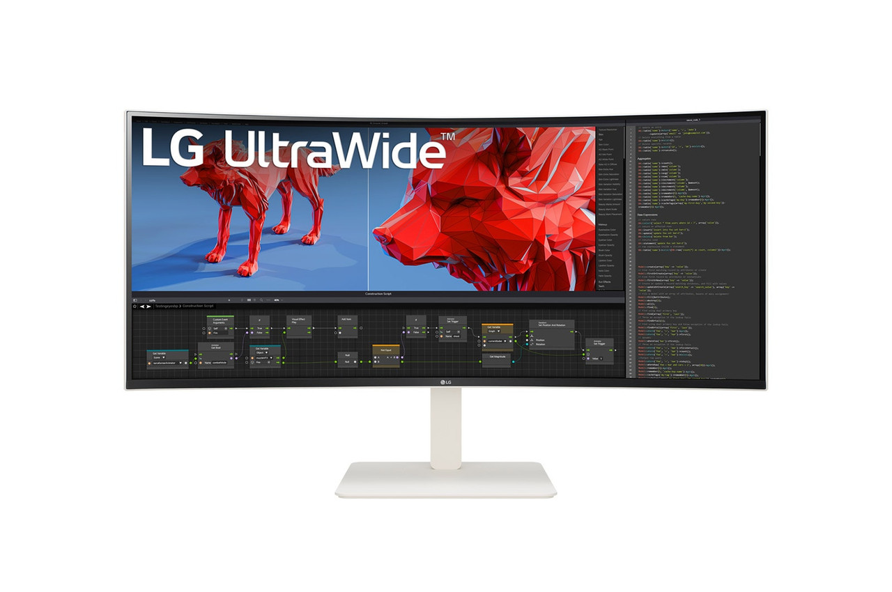 38BR85QC-W , LG 38BR85QC-W computer monitor 38" 3840 x 1600 pixels UltraWide Quad HD+ LCD White