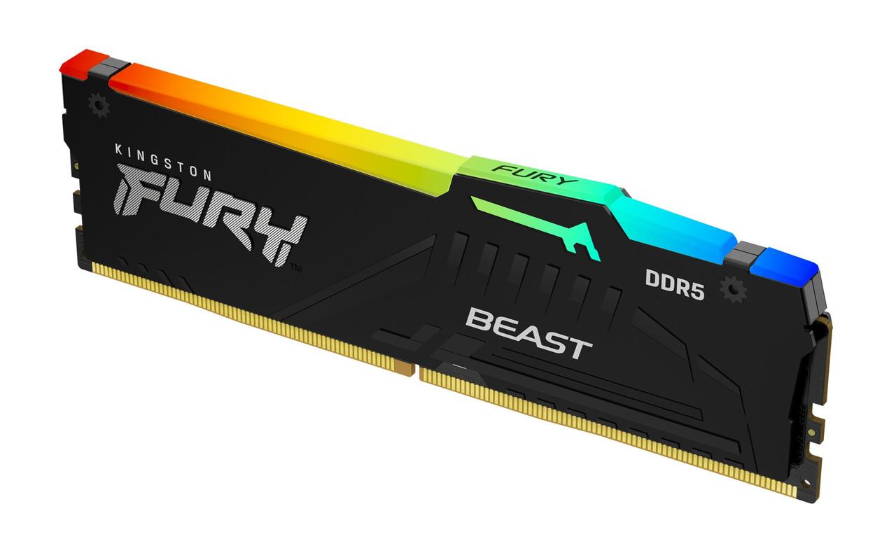 KF556C36BBE2A-32 , Kingston Technology FURY Beast RGB memory module 32 GB 1 x 32 GB DDR5 5600 MT/s - KF556C36BBE2A-32