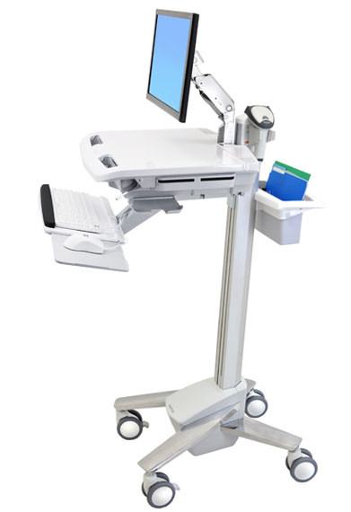 SV41-6200-0 , Ergotron StyleView EMR Cart with LCD Arm White Flat panel Multimedia cart - SV41-6200-0