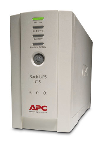 BK500EI , APC Back-UPS uninterruptible power supply (UPS) Standby (Offline) 0.5 kVA 300 W 4 AC outlet(s) - BK500EI