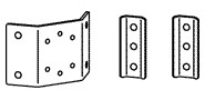 60-587-207 , Ergotron T-Slot Bracket Kit Aluminum - 60-587-207