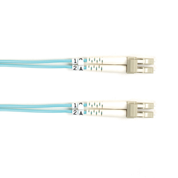 FO10G-010M-LCLC , Black Box LC/LC, 50/125, 10m InfiniBand/fibre optic cable 393.7" (10 m) Turquoise - FO10G-010M-LCLC